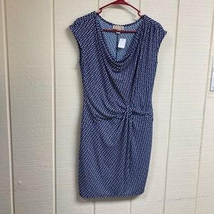 Michael Kors Dress Blue and White Women's Medium